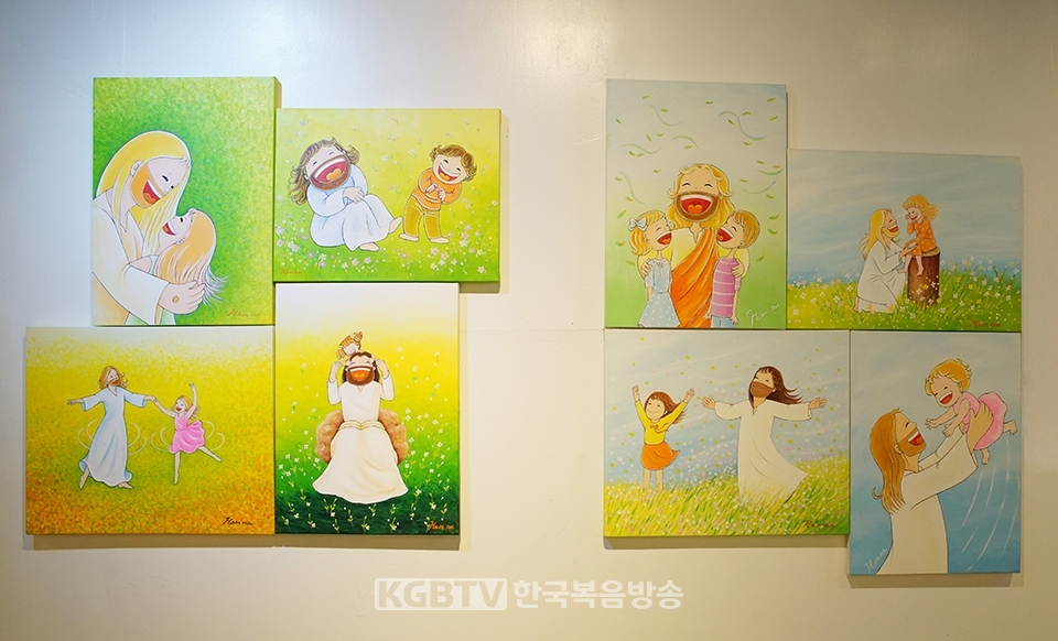 이한나 화가의 예수님을 모델로 한 기독미술작품.